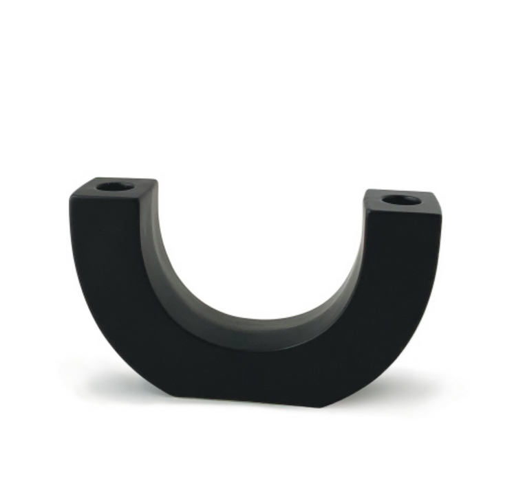 U-Shaped Ceramic Taper Holder - Black