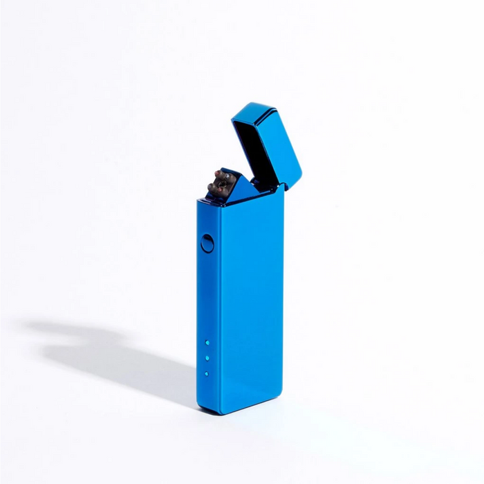 Blue Metallic - Slim Double Arc Electric Lighter