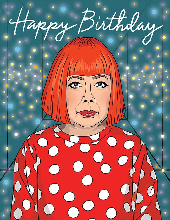 Yayoi Kusama Happy Birthday Card