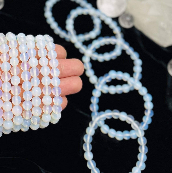 Opalite - Round Bead Bracelets
