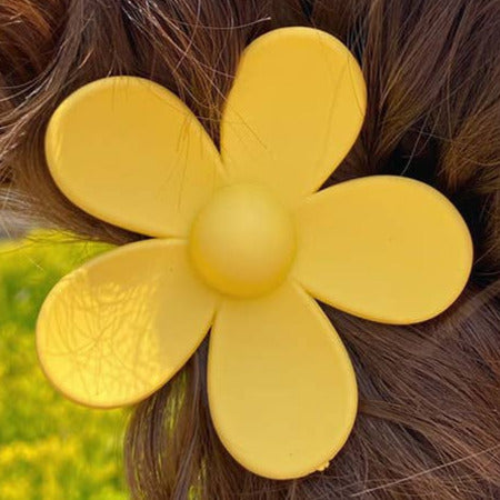 Flower Hair Claw - Daisy Yellow