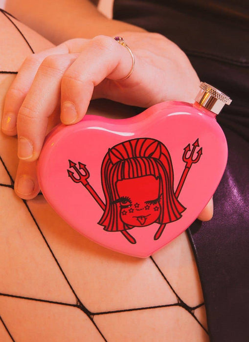 Lucy Heart Flask