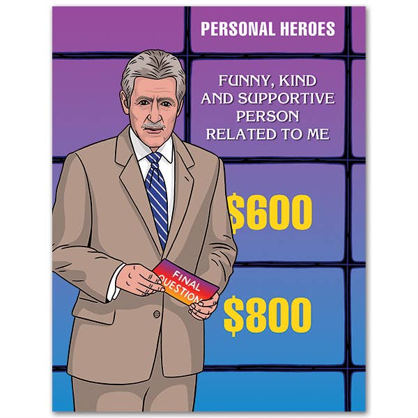 Jeopardy Dad Birthday Card