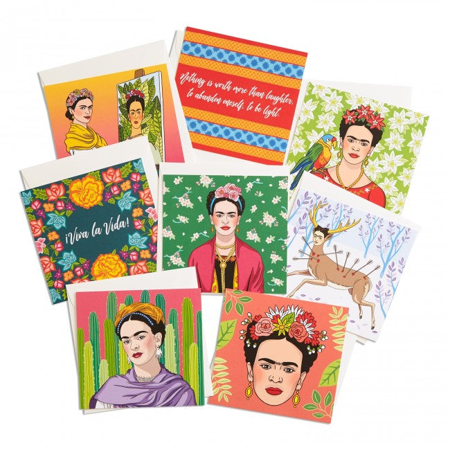 Frida Square Flat Cards Set - 8 Pack