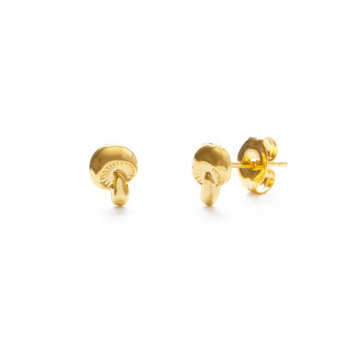 Tiny Mushroom Stud Earring