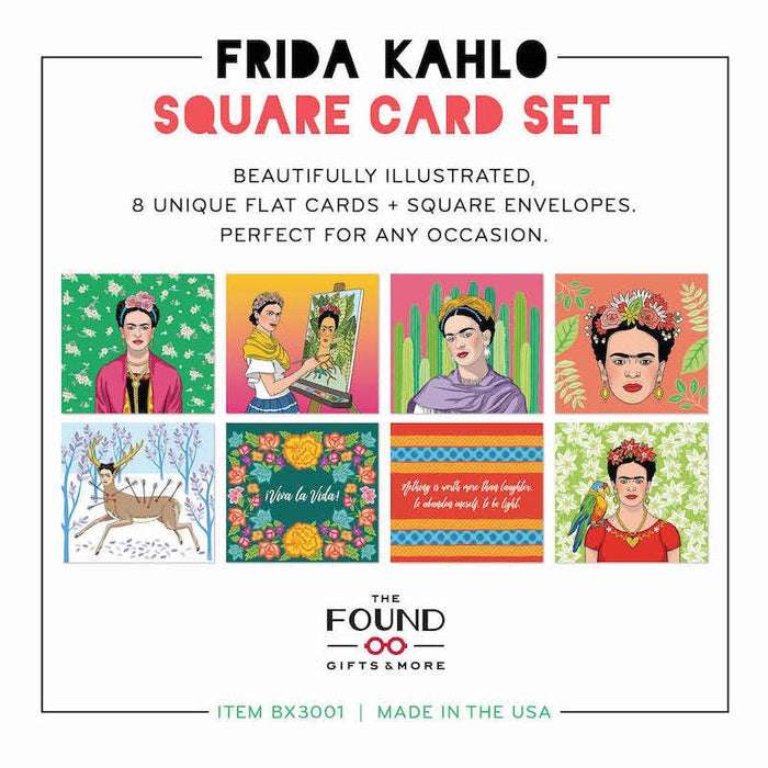 Frida Square Flat Cards Set - 8 Pack