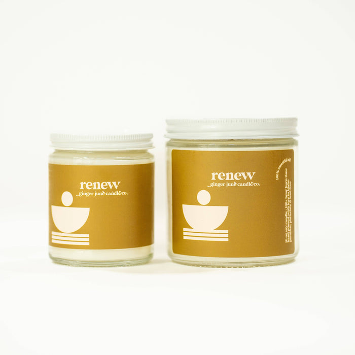 Renew Scent 8 oz. • contour collection • 100% essential oil soy candle