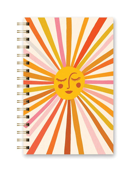 Spiral Notebook Retro Sunshine