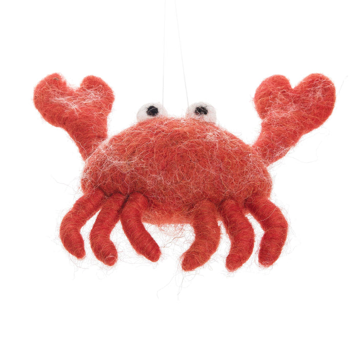 Felt Crab Ornament
