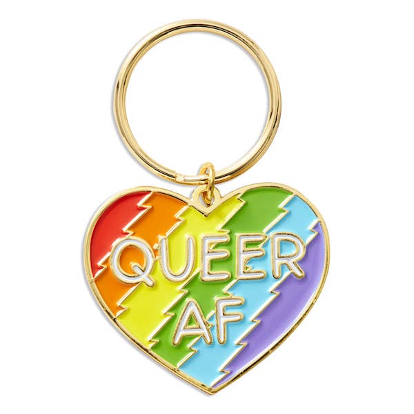 Queer AF Key Chain