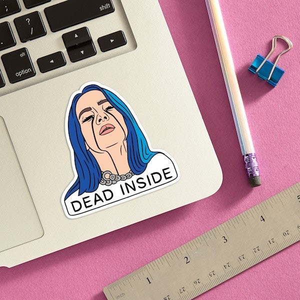 Billie Dead Inside Die Cut Sticker