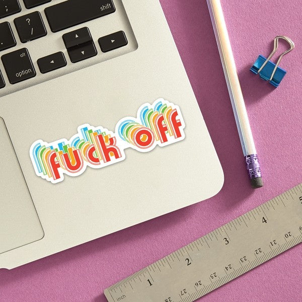 Fuck Off Die Cut Sticker