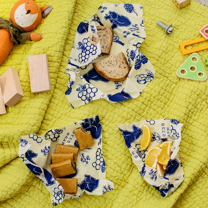 Bee's Wrap - Lunch Pack in Bees and Bears Print