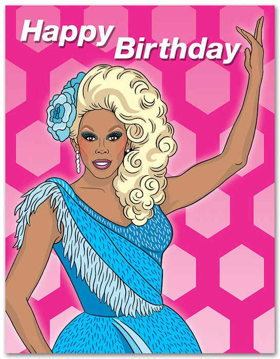 RuPaul Happy Birthday Card