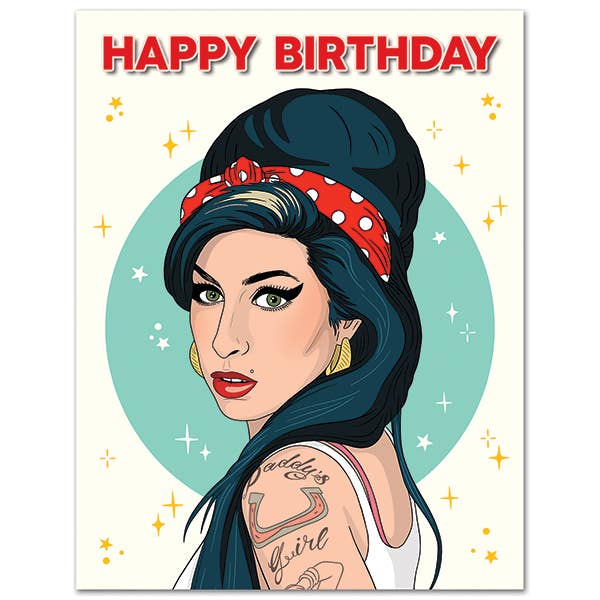 Amy Winehouse Birthday Card