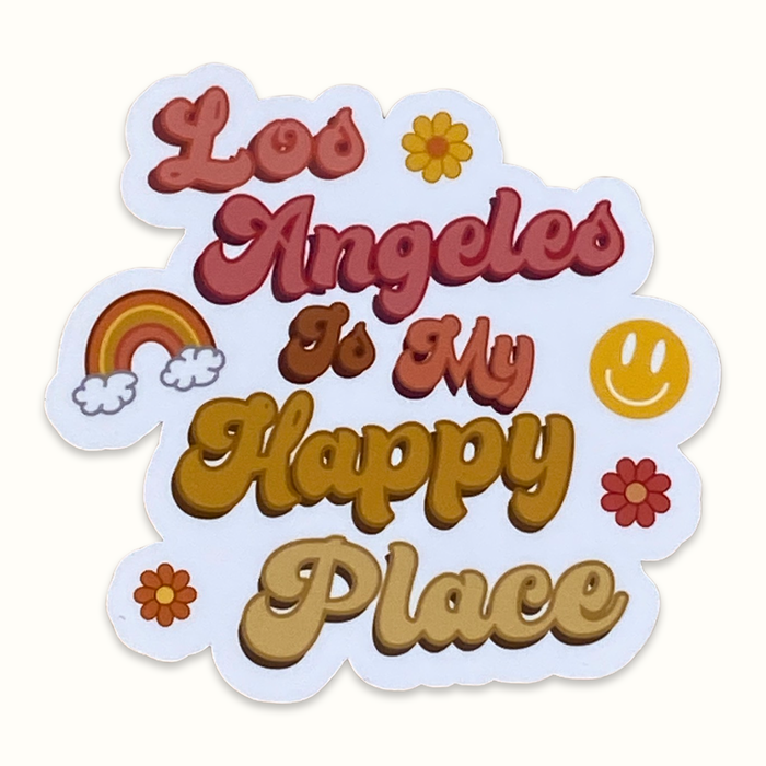 LA is My Happy Place Sticker