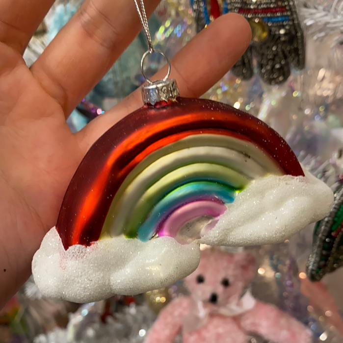 Rainbow Glass Ornament