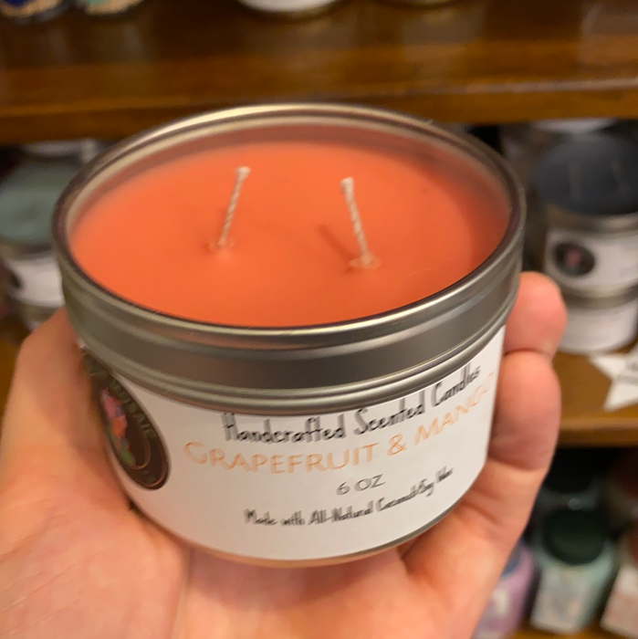 Grapefruit & Mango - 6 oz. Tin Candle