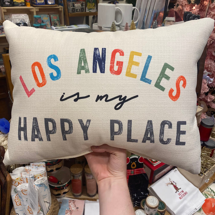 Los Angeles is My Happy Place Custom Pillow