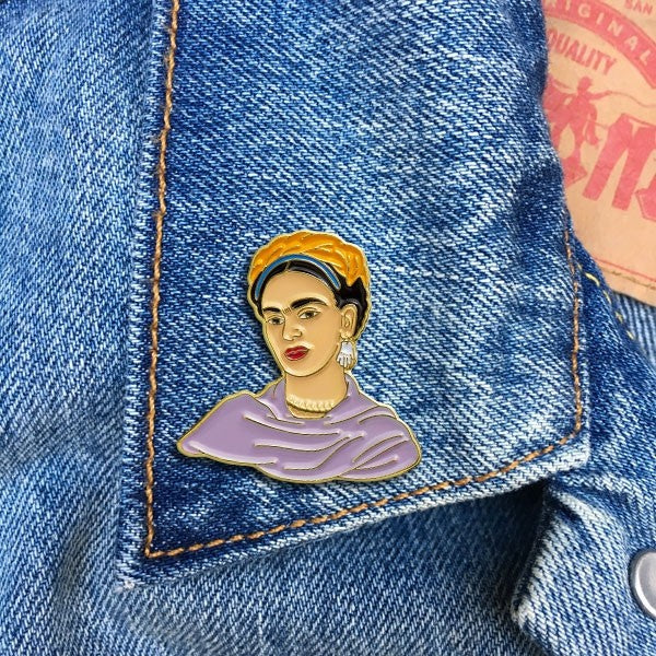 Frida with Shawl Pin