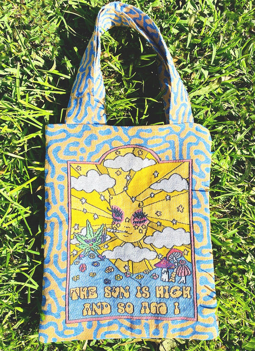 The Sun Is High Woven Tote Bag