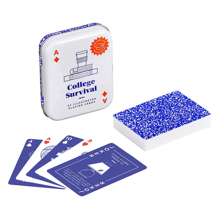 College Survival Playing Cards